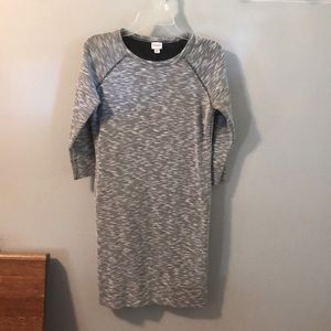 3/4 length black and white Merona dress